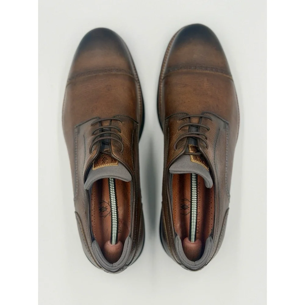 Martin Dingman Countryaire Cap Toe Oxfords US 13 Black Oak Pebble Grain Leather